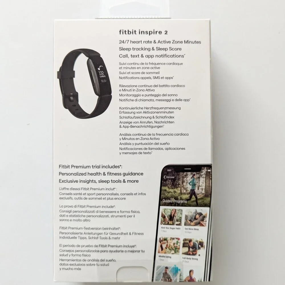 BNIB FITBIT INSPIRE 2 Fitness Tracker + Heart Rate Watch